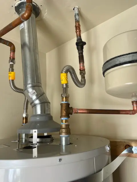Water heater installation and plumbing repair in Brookville