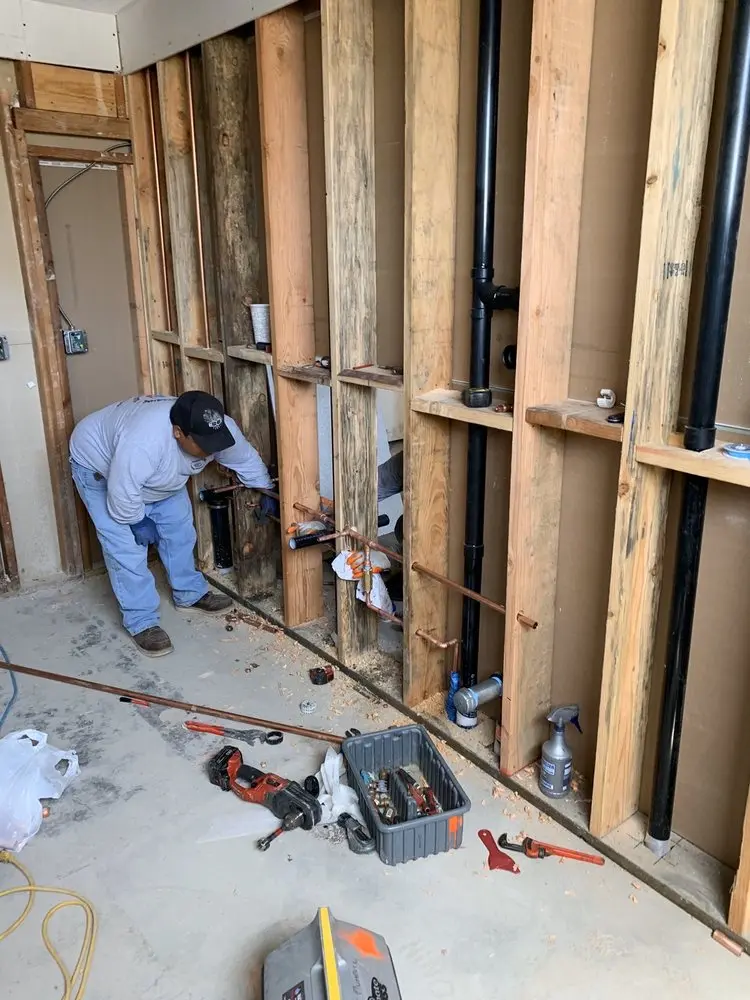 Commercial rough-in plumbing for Gas Line Repair in Brookville